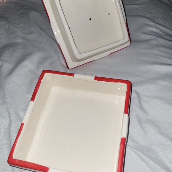 Hello Kitty Jelly Belly Candy Christmas Square Box Jar 5 1/2"‎ x 5 1/2" x 6 1/2" - Picture 4 of 5